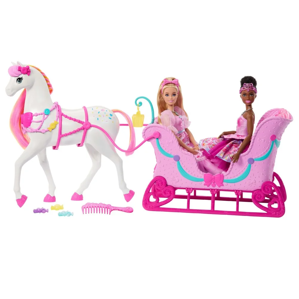 Mattel JNH63 — Игровой набор Barbie Щелкунчик Конь и сани JNH63