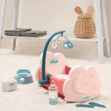 Колыбель для куклы Ecoiffier Nursery 1835 с каруселью и 6 аксессуарами до 32 см 1835 — фото 6