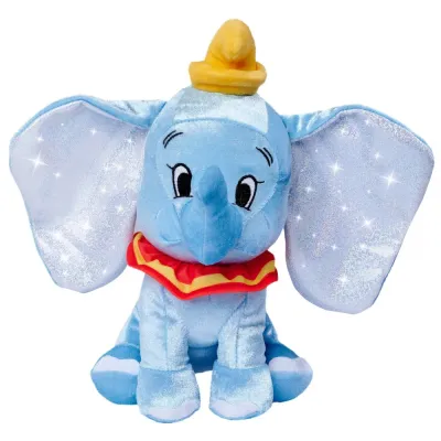 Simba 5870404 — Мягкая игрушка Disney Дамбо платиновая к 100-летию 25 см 5870404
