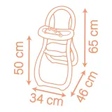 Стульчик для кормления Smoby Baby Nurse 220388 для куклы до 42 см с аксессуарами 220388 — фото 5