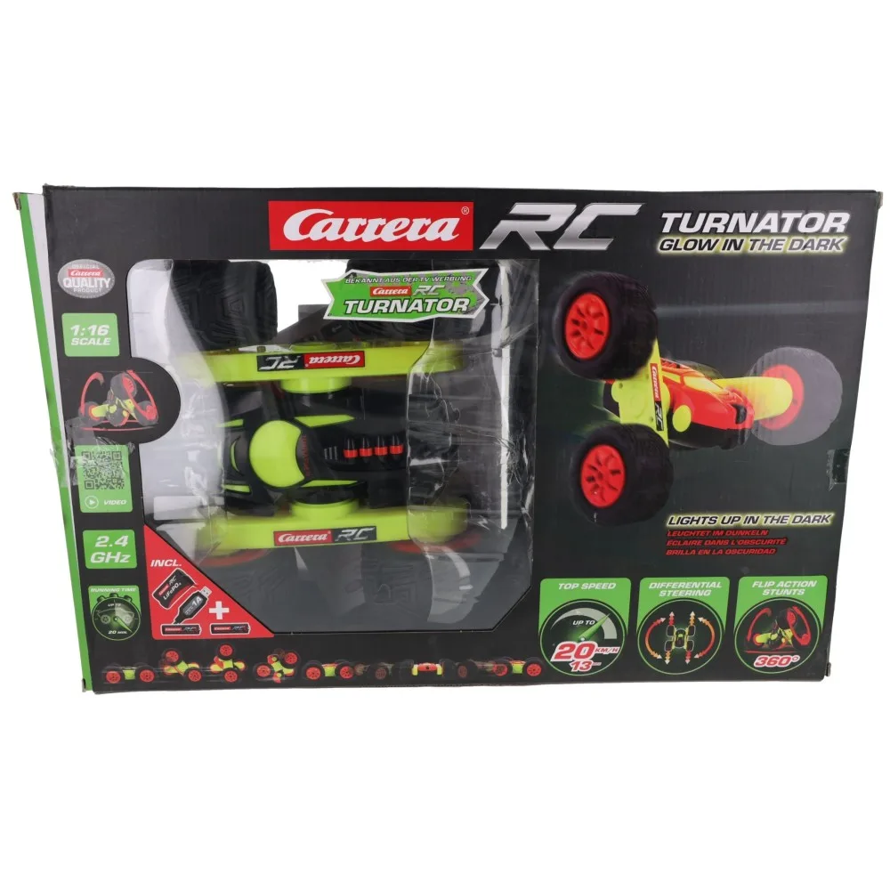Радиоуправляемая машина Carrera RC Turnator 999 162105 светящаяся в темноте 1:16 162105