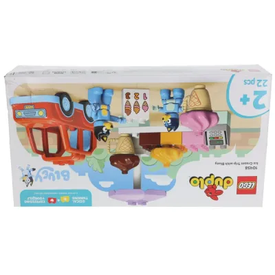 Конструктор LEGO DUPLO Bluey 1860 10458 Поход за мороженым с Блю