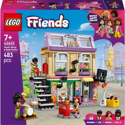 Конструктор LEGO Friends 1727 42653 Музыкальный магазин и квартира