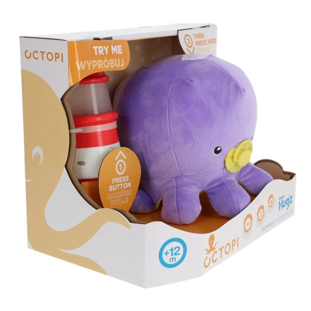 Мягкая игрушка TM Toys Ocean Hugz 1747 DKM6876 Осьминог с проектором-маяком DKM6876