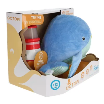 Мягкая игрушка TM Toys Ocean Hugz 1746 DKM6869 Кит с проектором-маяком DKM6869