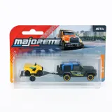 Машинка Majorette City Jeep Wrangler 3002001 4 с прицепом и квадроциклом 1:64 3002001 — фото 1