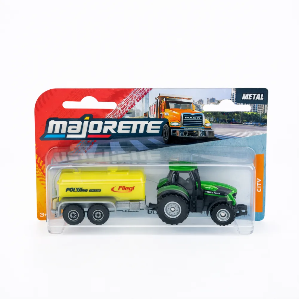 Трактор Majorette City Deutz-Fahr 3002001 6 9340 TTV с прицепом 1:64 3002001