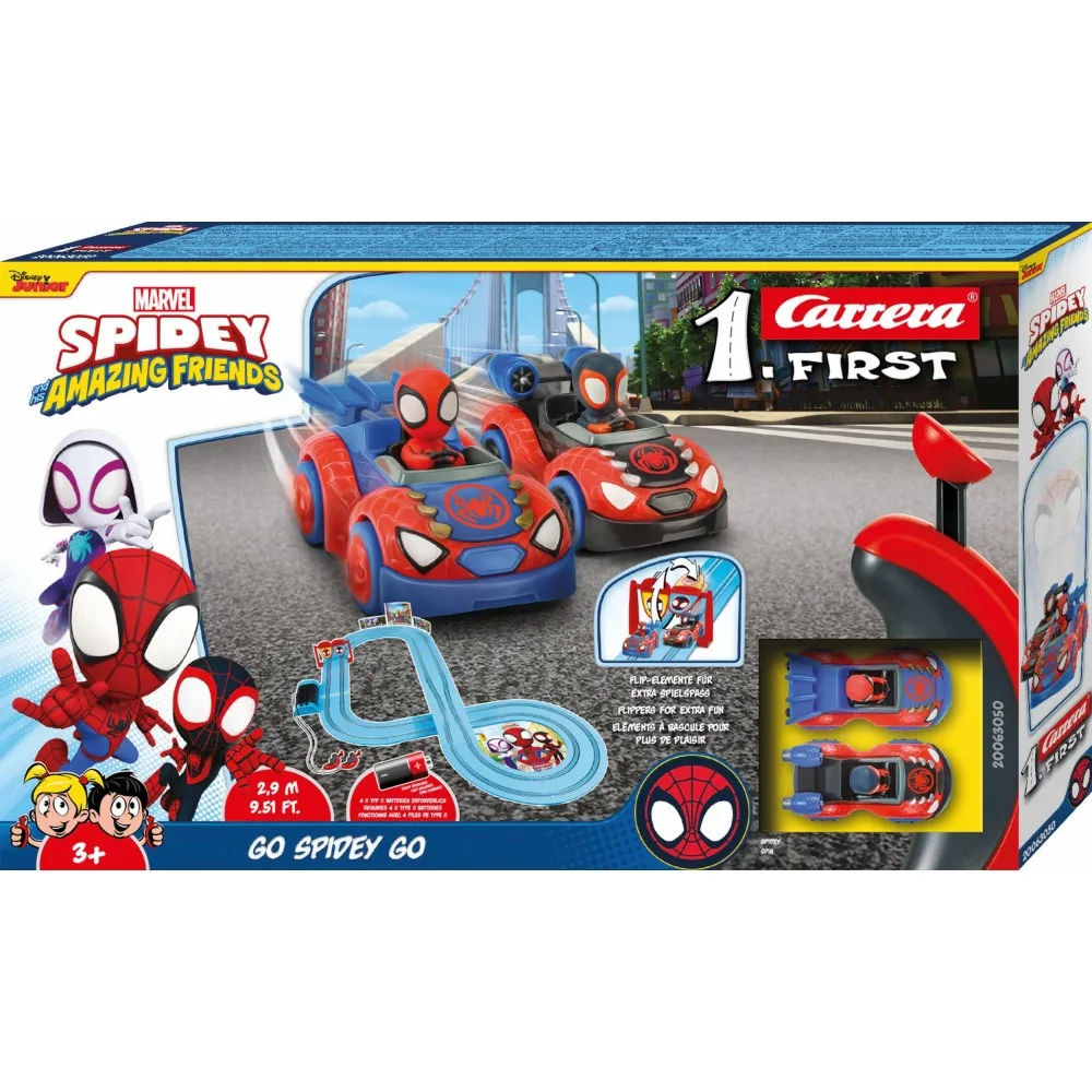 Гоночная трасса Carrera 63050 1.First «Spidey Go Webs Go» 2.9 м с 2 машинками 63050
