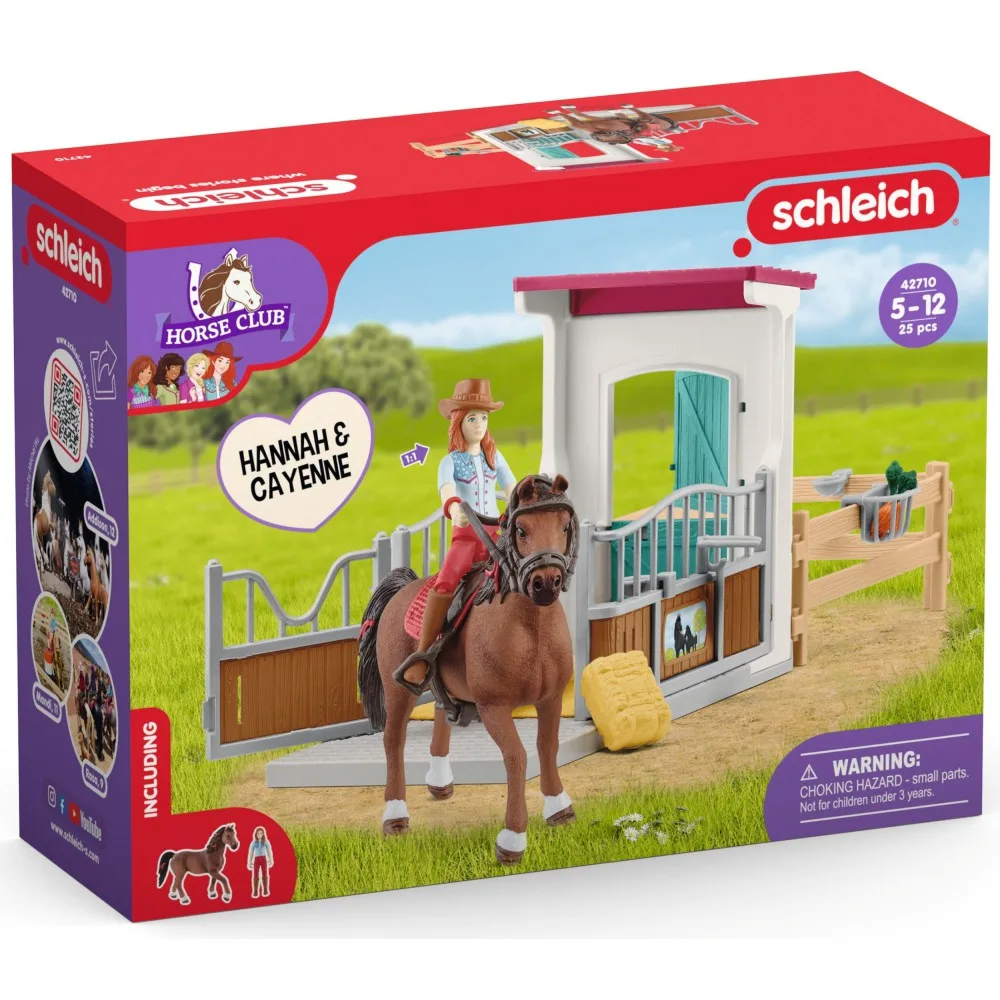 Schleich S 42710 — Денник с Ханной и Кайенн