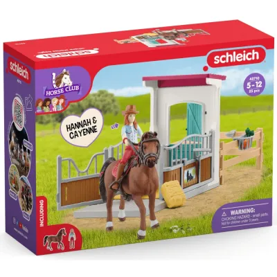 Schleich S 42710 — Денник с Ханной и Кайенн