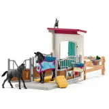 Schleich S 42611 — Денник для лошадей с кобылой и жеребёнком — фото 2