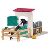 Schleich S 42611 — Денник для лошадей с кобылой и жеребёнком — фото 3