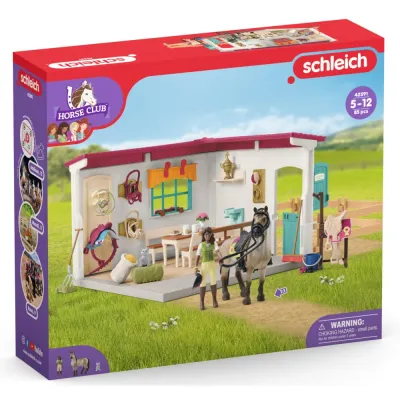 Schleich S 42591 — Седельная комната с лошадью и всадницей