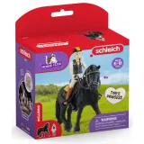 Schleich S 42640 — Тори и Принцесса, фризская кобыла — фото 1