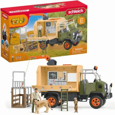 Schleich S 42475 — Игровой набор Schleich грузовик спасения животных 45 деталей