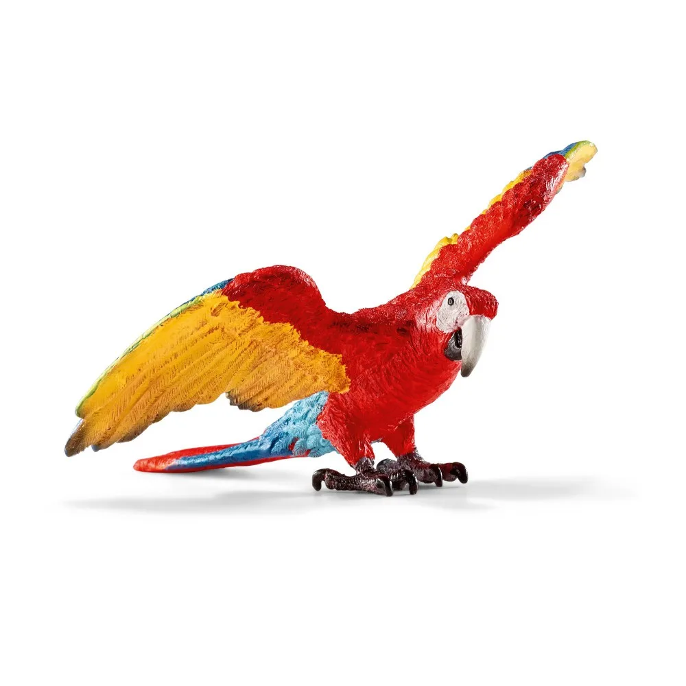 Schleich S 14737 — Фигурка попугая ара красно-жёлтого