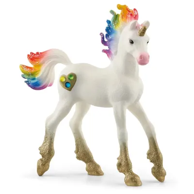 Schleich S 70727 — Фигурка радужного единорога жеребёнок