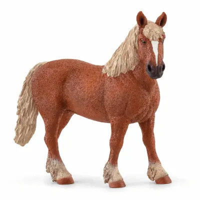 Schleich S 13941 — Фигурка бельгийской тяжелоупряжной кобылы