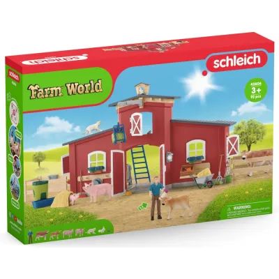 Schleich S 42606 — Большая красная ферма с животными