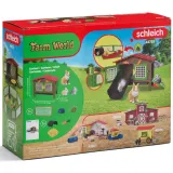 Schleich S 42728 — Клетка для кроликов с семьёй кроликов породы Львиная голова — фото 3