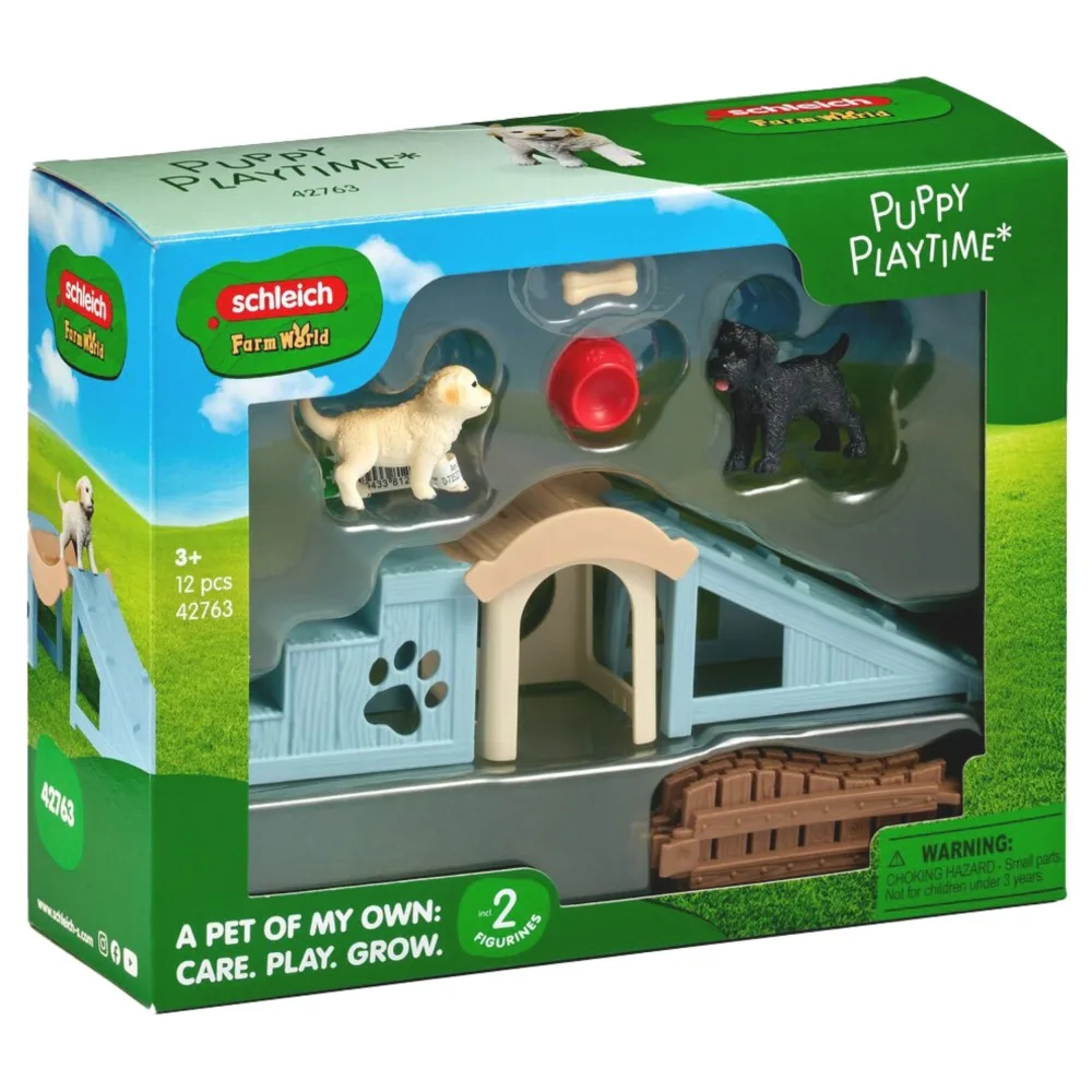 Schleich S 42763 — Площадка для игр щенков Farm World