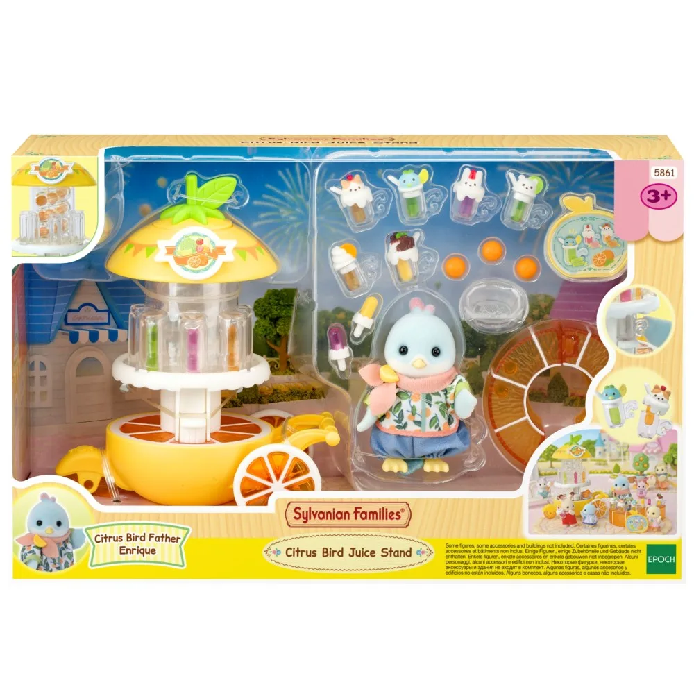 Epoch 5861 — Sylvanian Families «Лимонный сок-бар с фигуркой лимонной птички» 5861