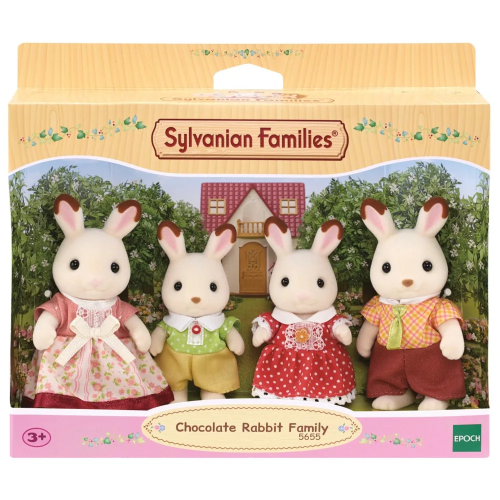 Epoch 5655 — Sylvanian Families «Семья кроликов с шоколадными ушками» 5655