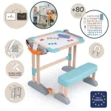 Smoby 420304 Парта со скамьёй и доской для рисования, 80 аксессуаров 420304 — фото 3