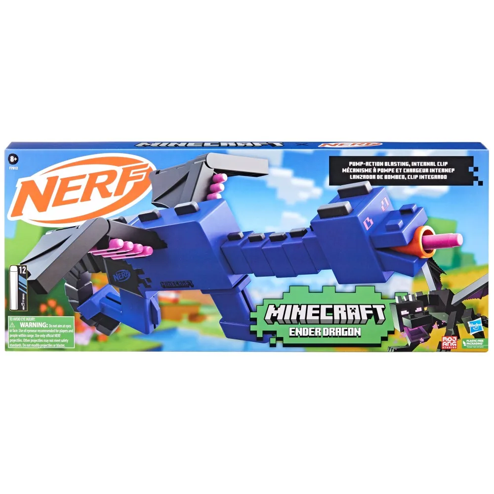 Hasbro F7912 — Бластер Nerf Elite «Minecraft Ender Dragon» со стрелами F7912