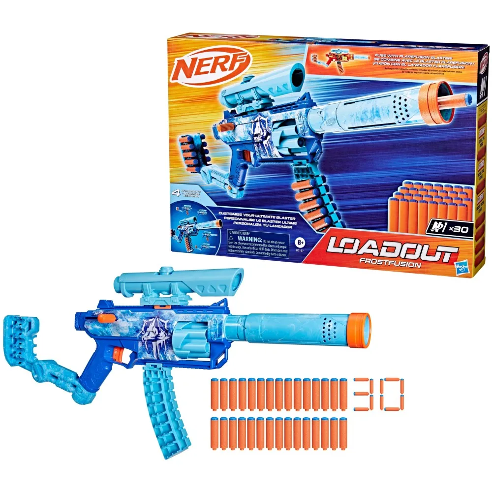 Hasbro G3157 — Бластер Nerf Loadout «Frostfusion» с 30 стрелами G3157