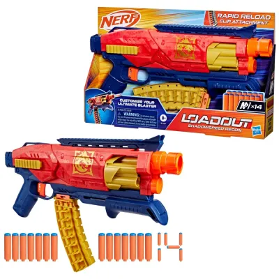 Hasbro G1759 — Бластер Nerf Loadout «Shadowspeed Recon» с 14 стрелами G1759