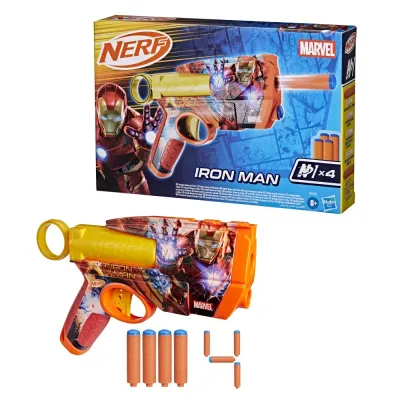 Hasbro G1923 — Бластер Nerf Marvel «Железный человек» со стрелами G1923