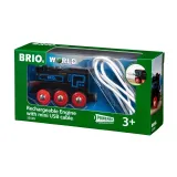 BRIO 33599 «Классический локомотив с USB-зарядкой» 33599 — фото 1