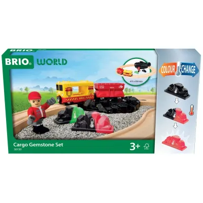 BRIO 36130 «Деревянная дорога с камнями, меняющими цвет, 14 деталей» 36130