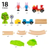 BRIO 36123 «Деревянная дорога Свинка Пеппа с поездом, 18 деталей» 36123 — фото 4