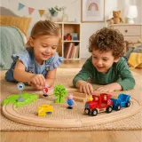 BRIO 36123 «Деревянная дорога Свинка Пеппа с поездом, 18 деталей» 36123 — фото 8