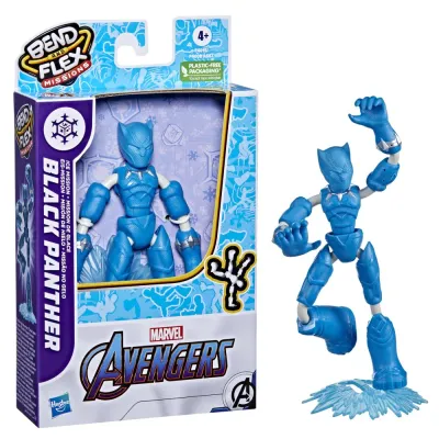 Hasbro F4008 F4015 — Гибкая фигурка Чёрной Пантеры Bend and Flex 15 см Ice Mission Мстители F4015