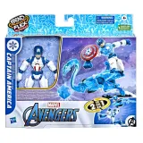 Hasbro F5866 F5868 — Гибкая фигурка Капитана Америки Bend and Flex 15 см Ice Mission Мстители F5868 — фото 3