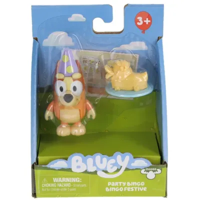 TM Toys BLU119192 B — Игровая фигурка Bluey Вечеринка с Бинго с аксессуаром BLU119192
