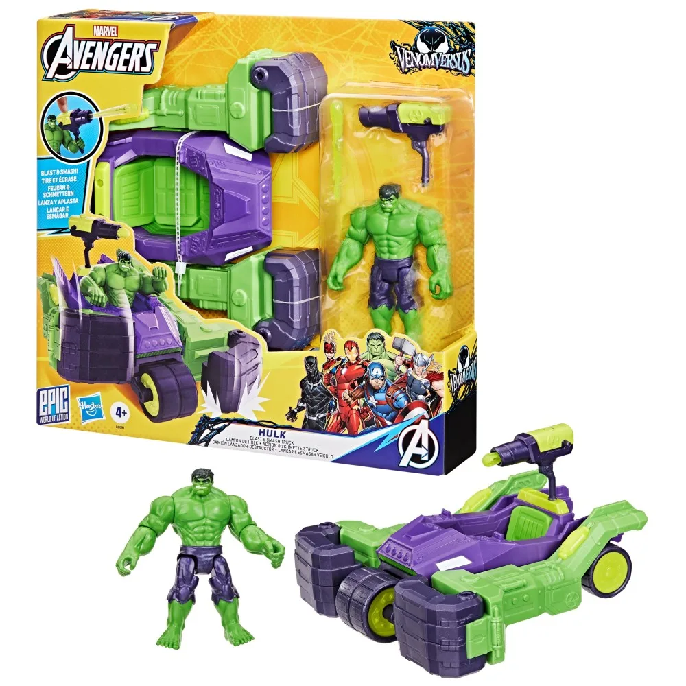 Hasbro G0891 — Грузовик Халка Blast & Smash с фигуркой VenomVersus Мстители G0891