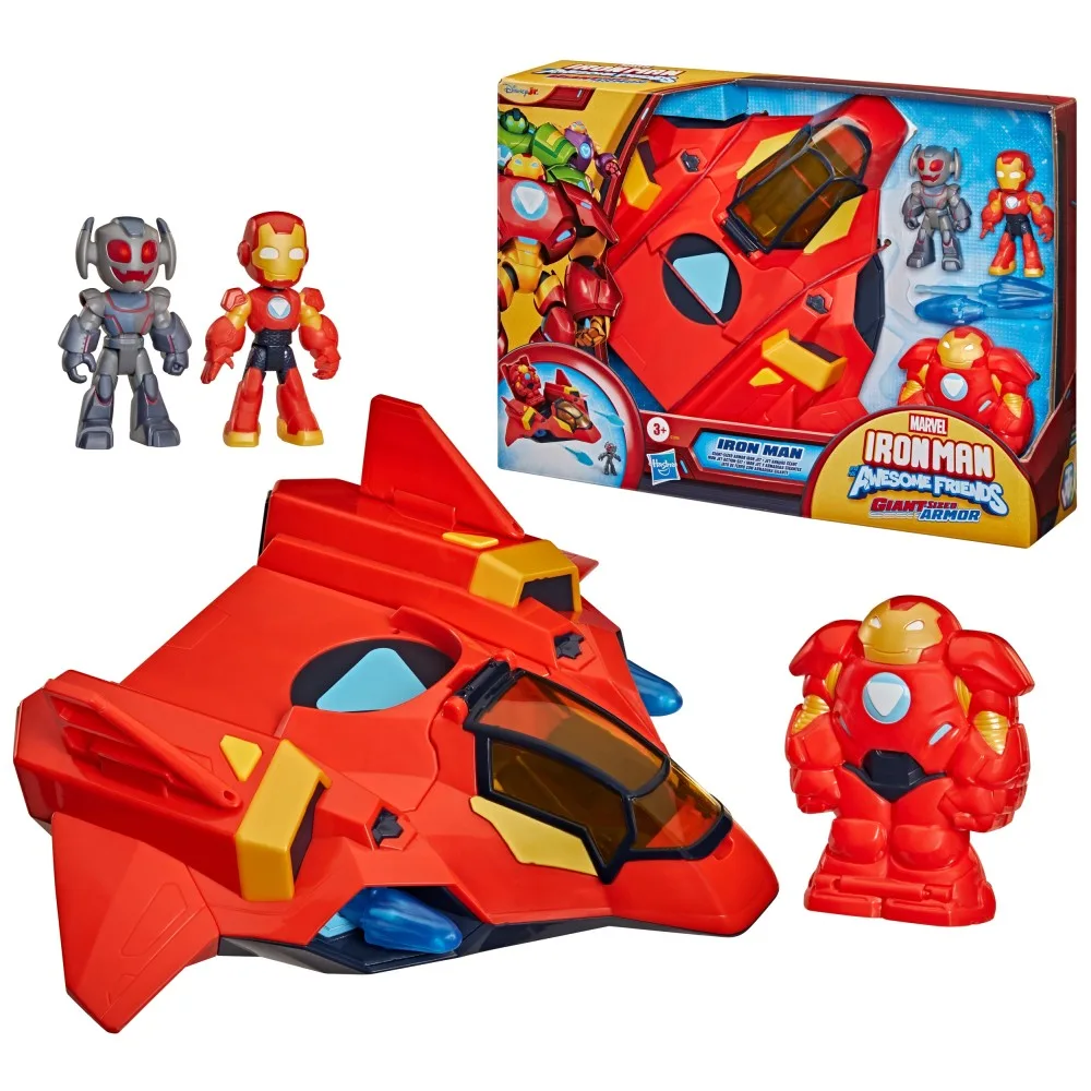 Hasbro G1994 — Игровой набор «Самолёт Iron Jet» с бронёй и 2 фигурками Мстители G1994