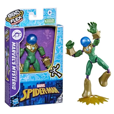Hasbro F3741 F3846 — Гибкая фигурка «Мистерио» 15 см Bend and Flex Marvel Spider-Man F3846