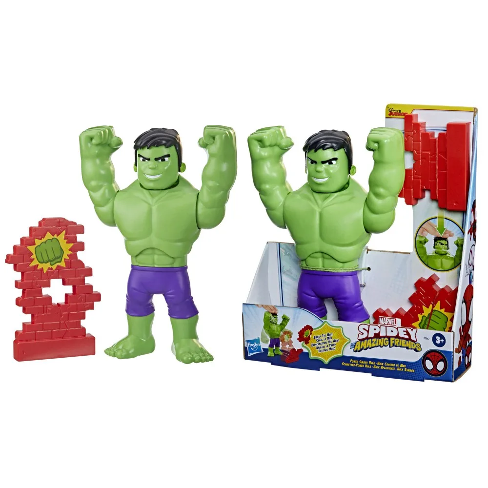 Hasbro F5067 — Фигурка «Халк» Power Smash 25 см Спайди и его удивительные друзья F5067