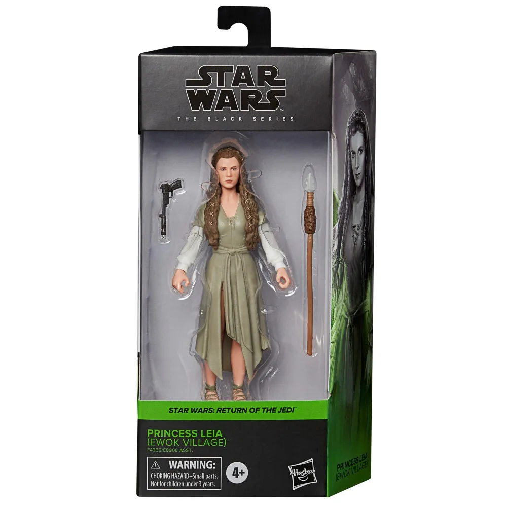 Hasbro E8908 F4352 — Коллекционная фигурка «Принцесса Лея (Деревня эвоков)» 15 см The Black Series Star Wars F4352