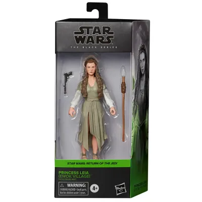 Hasbro E8908 F4352 — Коллекционная фигурка «Принцесса Лея (Деревня эвоков)» 15 см The Black Series Star Wars F4352