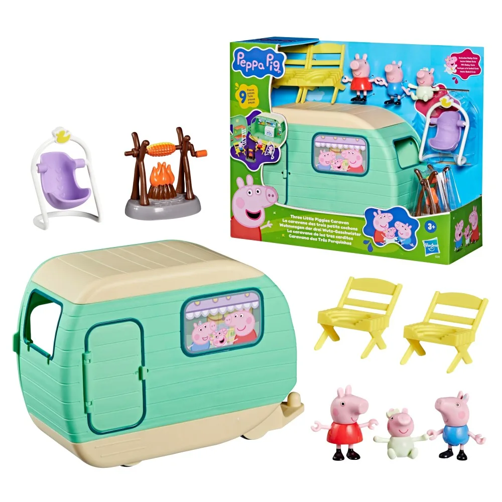 Hasbro G2201 — Игровой набор кемпинговый прицеп с 3 фигурками Свинка Пеппа G2201