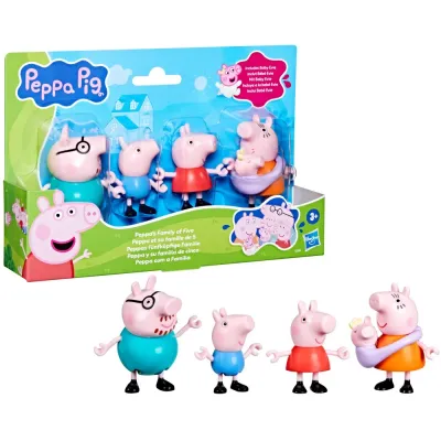 Hasbro G0506 — Набор фигурок семья Пеппы 5 штук Свинка Пеппа G0506