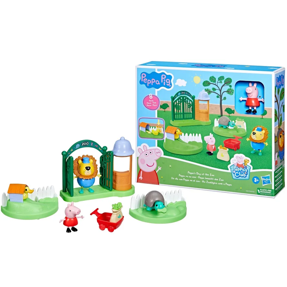Hasbro F6431 — Игровой набор поездка в зоопарк с 2 фигурками Свинка Пеппа F6431
