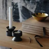 IKEA STOCKHOLM 2025 (ИКЕА СТОКХОЛМ 2025) — Подсвечник, черный,6 см — фото 3
