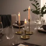 IKEA FULLTALIG (ИКЕА ФУЛЛТАЛИГ) — Подсвечники, 3 шт., латунного цвета. — фото 3
